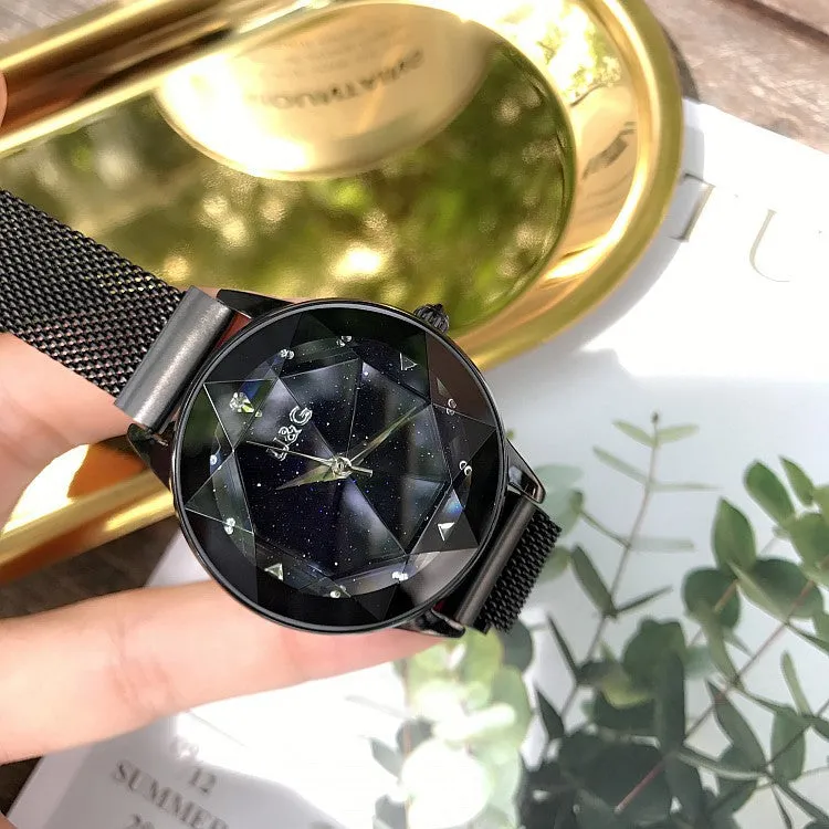Starry Sky Dial Magnetic Strap Women's Watch