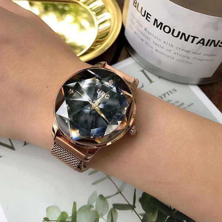 Starry Sky Dial Magnetic Strap Women's Watch
