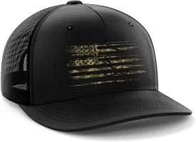 Tactical Pro Supply USA American Flag Snapback Hat for Men and Women | Embossed Logo Patriotic Mens Trucker Hats - US Flag