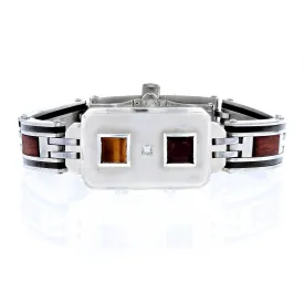 Tiger's Eye & Garnet Bracelet