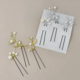 Twig Pearl Hairpin Set