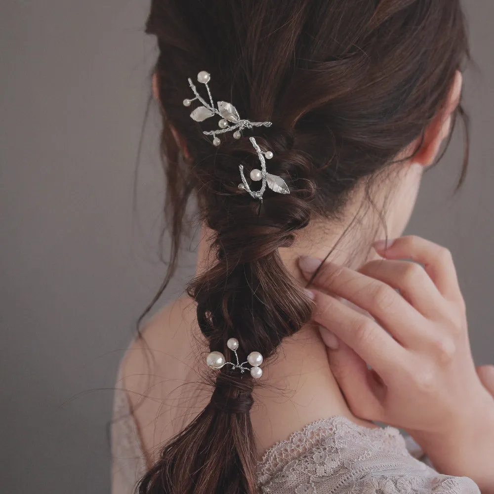 Twig Pearl Hairpin Set