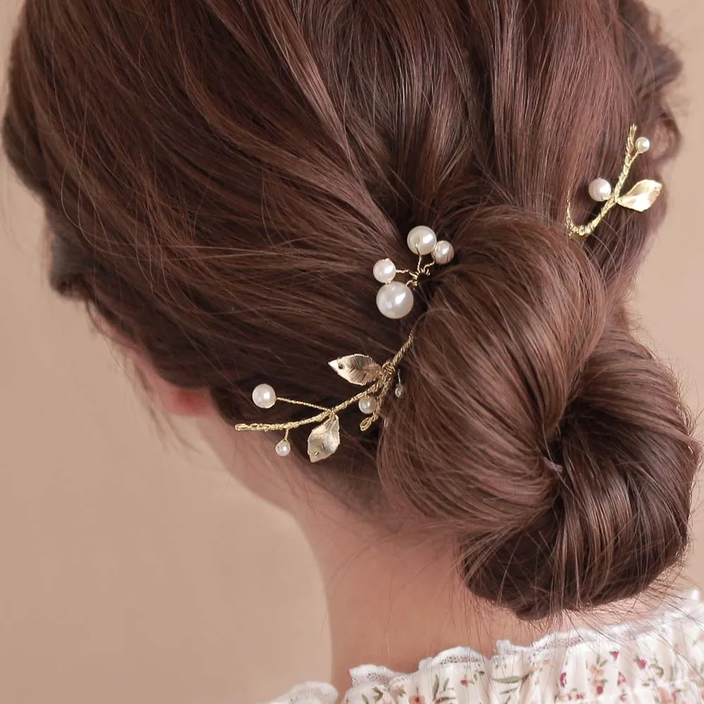 Twig Pearl Hairpin Set