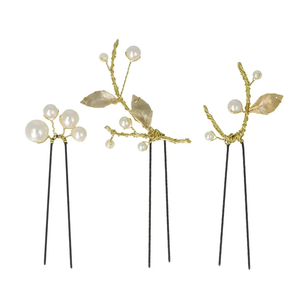 Twig Pearl Hairpin Set