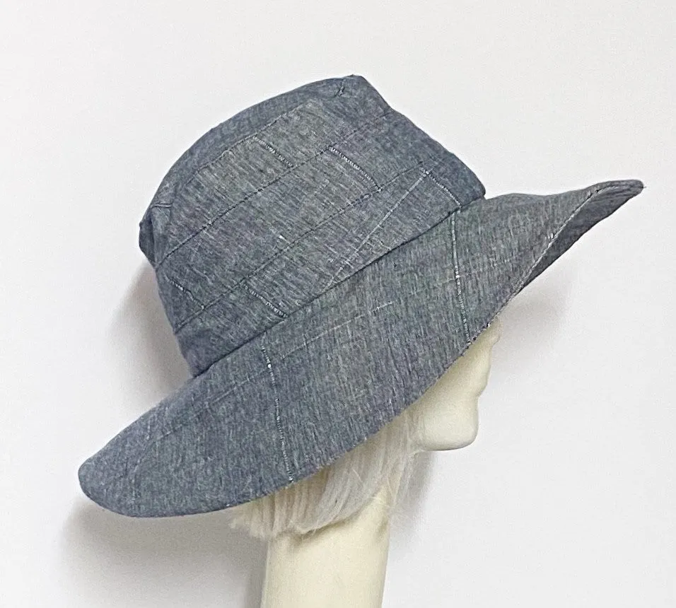 Vintage Denim Upcycled Sun Hat