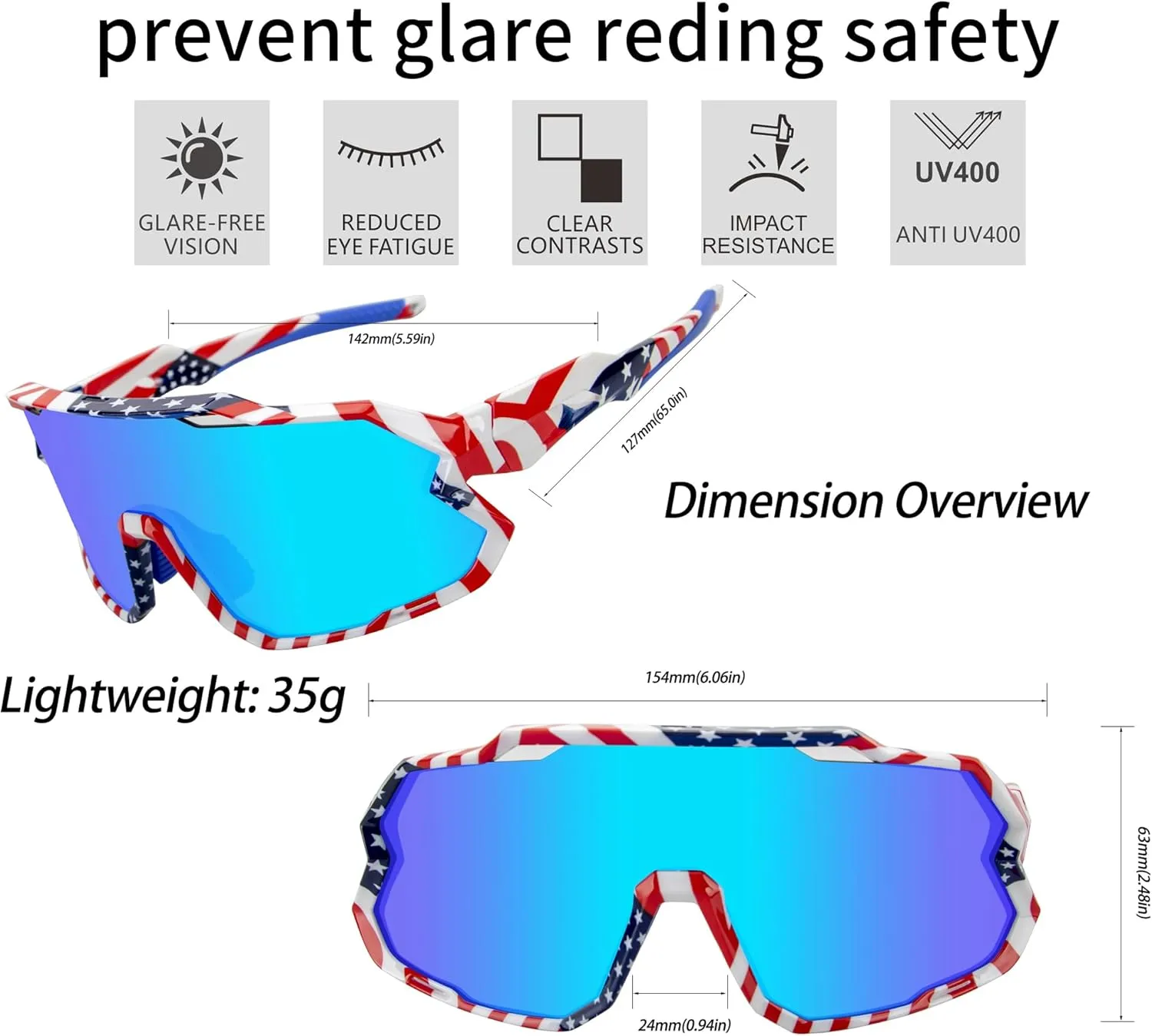 Vipers Polarized Sports Sunglasses for Men & Women with 4 Lenses UV400, Lightweight, Cycling Glasses for Running Fishing Bike