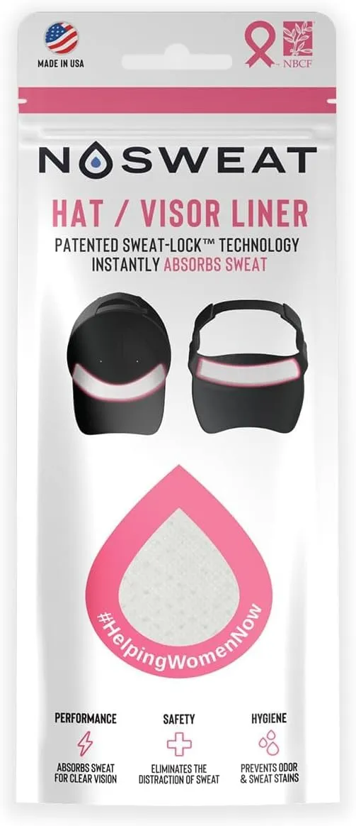 Womens Hat & Visor Sweat Liners - Supporting NBCF in Support of National Breast Cancer Foundation