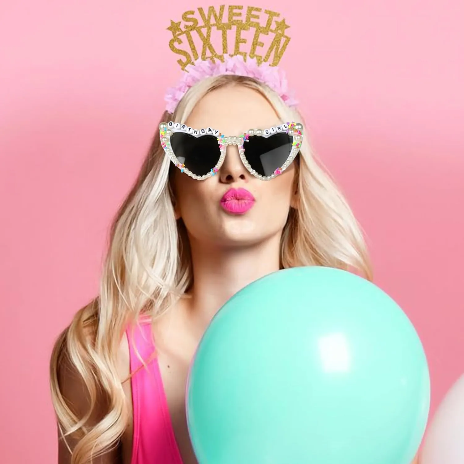 YOGFIT Birthday Glasses for Women, Birthday Party Gifts Accessories 'Birthday Queen' Birthday Sunglasses for Happy Birthday